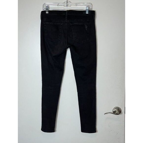 Adriano Goldschmied The Legging Ankle Super Skinny Jeans Black Distressed 27 - Picture 5 of 9